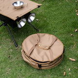 NNETM Khaki Portable Collapsible Rubbish Bin: Perfect for Outdoor Adventures