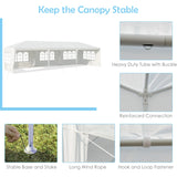 NNECW Waterproof Gazebo Tent with Strong Connection Stakes Ropes for Party