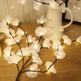 NNETM 1pc-20 LED White Willow Branch Lights