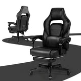 NNECW Ergonomic Racing Computer Chair with Adjustable Backrest for Office Black