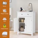 NNECW Cabinet with Drawer and Adjustable Shelf for Bathroom/Living Room