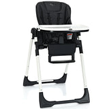 NNECW Highchair for Babies and Toddlers with Multiple Adjustable Backrest-Black
