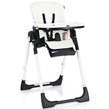 NNECW Highchair for Babies and Toddlers with Multiple Adjustable Backrest-White