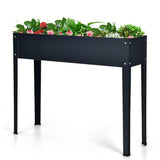 NNECW Raised Garden Bed with Bottom Drainage Holes-Gray