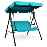 NNECW Loveseat Patio Canopy Swing Chair with Soft Cushion for Outdoor