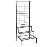 NNECW 3-Tier Hanging Plant Stand with 3-tier Shelves for Living Room