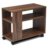 NNECW 3-tier Side Table with Storage Shelf for Living Room