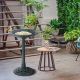 NNECW Outdoor Pedestal Bird Feeder Base for Courtyard