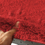 NNEDPE New Designer Shaggy Floor Confetti Rug Red 80x120cm