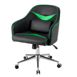 NNECW Adjustable Swivel Office Armchair with Massaging Cushion for Office Green