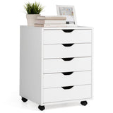 NNECW Chest of Drawers with 4 Swivel Wheels for Home and Office