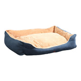 NNEIDS Pet Bed Mattress Dog Cat Pad Mat Puppy Cushion Soft Warm Washable L Blue