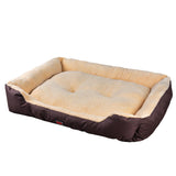 NNEIDS Pet Bed Mattress Dog Cat Pad Mat Cushion Soft Winter Warm Large Brown
