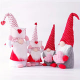NNETM Valentine's Day Gnome Plush Doll Decorations - Set of 2