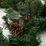 Twinkling Tidings: LED-lit Christmas Rattan Garland