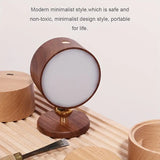 NNETM Wireless Sapele Wood Bedroom Reading Lamp in Sapele Wood color
