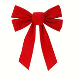NNETM 5pcs 33.02cm Red Velvet Christmas Wreath Bow