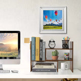 NNETM Minimalist Desktop Bookshelf - Compact Office Storage Solution