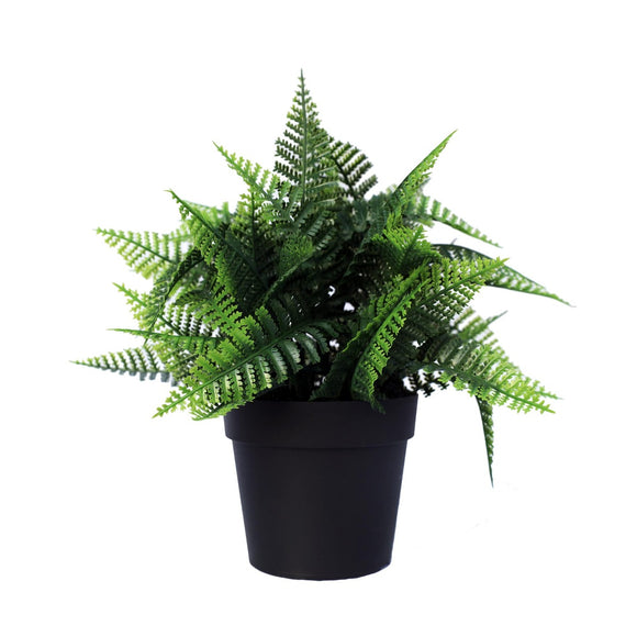 NNEDSZ Potted Artificial Persa Boston Fern Plant UV Resistant 20cm