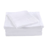 NNEDSZ 1000 Thread Count Hotel Grade Bamboo Cotton Quilt Cover Pillowcases Set Queen White