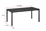 NNEKGE Bicca Extendable Dining Table (Ceramic)