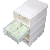 NNEIDS Storage Drawers Set Cabinet Tool Organiser Box  Drawer Plastic Stackable 2PK S