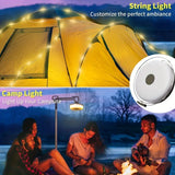 NNETM Portable Camping String Light: 2-in-1 USB Rechargeable LED