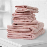 NNEIDS Comfort Eden Egyptian Cotton 600 GSM 8 Piece Towel Pack Blush
