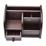 NNETM Wooden Desk File Organizer with Drawer