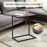 NNECW Industrial Styled C Shaped Side End Table-Coffee