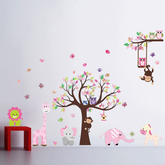 NNEKGE Woodland Animals Wall Sticker