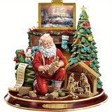 NNETM Santa Claus Hanging Christmas Tree Decoration - 10Pcs/Set