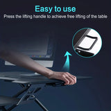NNETM Foldable Standing Automatic Lifting Computer Table Desk