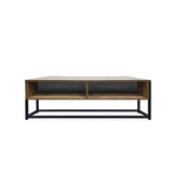 NNEDSZ Home MVogue Wood Tone Coffee Table Stylish Rustic Flawless Design 110cm