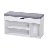 NNEDSZ Home M2-In-1 Storage/Shoe Cabinet With Padded Cushion Bench 80cm