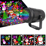 NNETM 360° Rotating LED Snowflake Projector Night Light