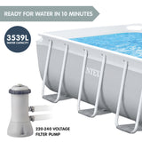 NNEDPE Intex 26784AU Above Ground Swimming Pool Rectangular 3.00m x 1.75m