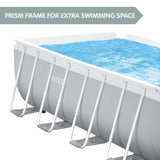 NNEDPE Intex 26788AU Above Ground Swimming Pool Rectangular 4m x 2m with Pump
