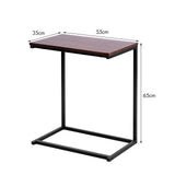 NNECW Industrial Styled C Shaped Side End Table-Coffee