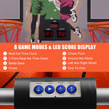 NNECW 8-in-1 Electronic Basketball Hoop Arcade Game for Indoor