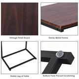 NNECW Industrial Styled C Shaped Side End Table-Coffee