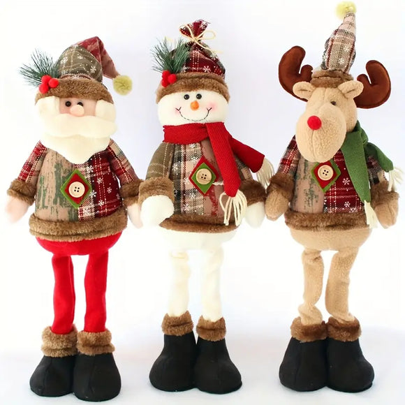 Enhance Your Festive Decor with 3pcs Christmas Dolls Tree Decor