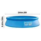 NNEDPE Intex 28108AU Easy Set Above Ground Swimming Pool 2.44m x 61cm