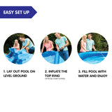 NNEDPE Intex 28108AU Easy Set Above Ground Swimming Pool 2.44m x 61cm