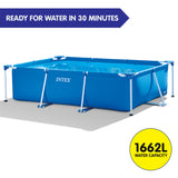 NNEDPE Intex 28270AU Above Ground Rectangular Swimming Pool 2.2m x 1.5m