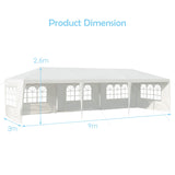 NNECW Waterproof Gazebo Tent with Strong Connection Stakes Ropes for Party