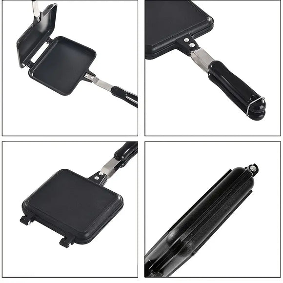 NNETM Double-Sided Non-Stick Sandwich Maker & Griddle Pan