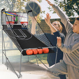 NNECW 8-in-1 Electronic Basketball Hoop Arcade Game for Indoor