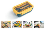 NNEKG Leakproof Premium Lunch Box with Cutlery Set (4 Pack)
