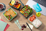 NNEKG Leakproof Premium Lunch Box with Cutlery Set (4 Pack)